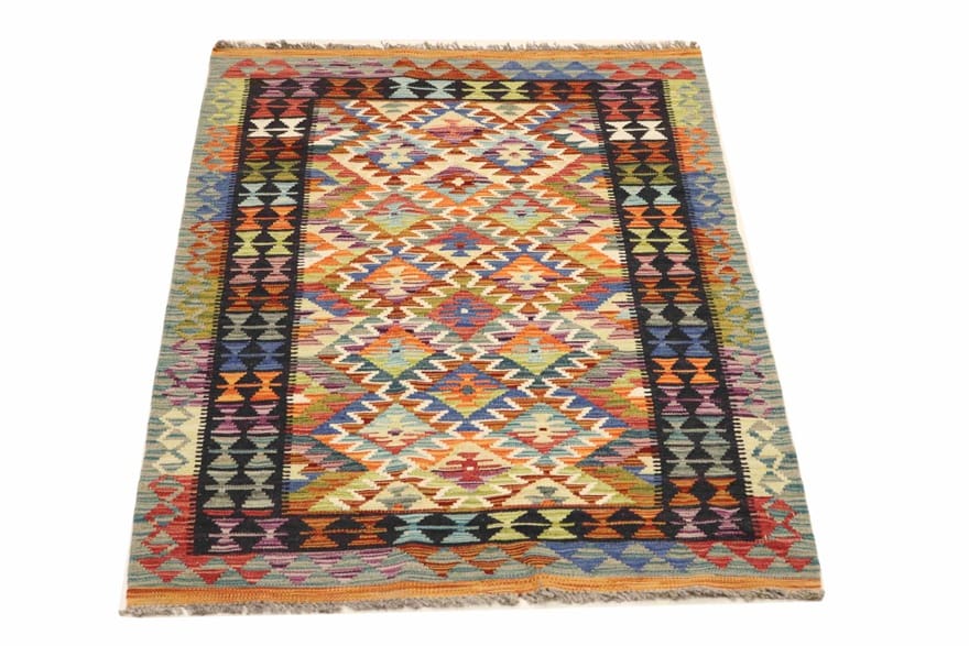 Kelims Teppich 168x99 cm - Traditionell gewebt aus Afghanistan - handgewebt