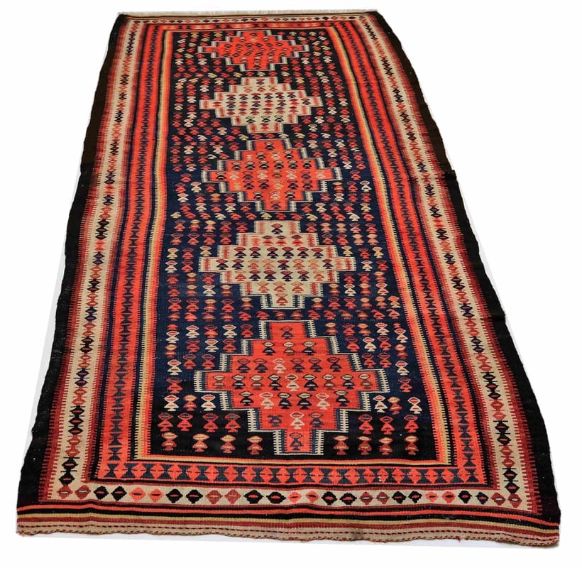 Kelim Teppich 317x134 cm – Traditionell handgewebt aus Marokko