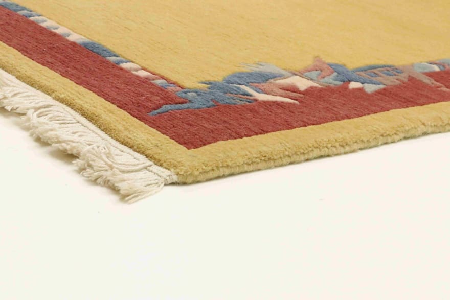 Nepal Teppich 165x95 cm – handgeknüpft, asiatisches Design, Wolle