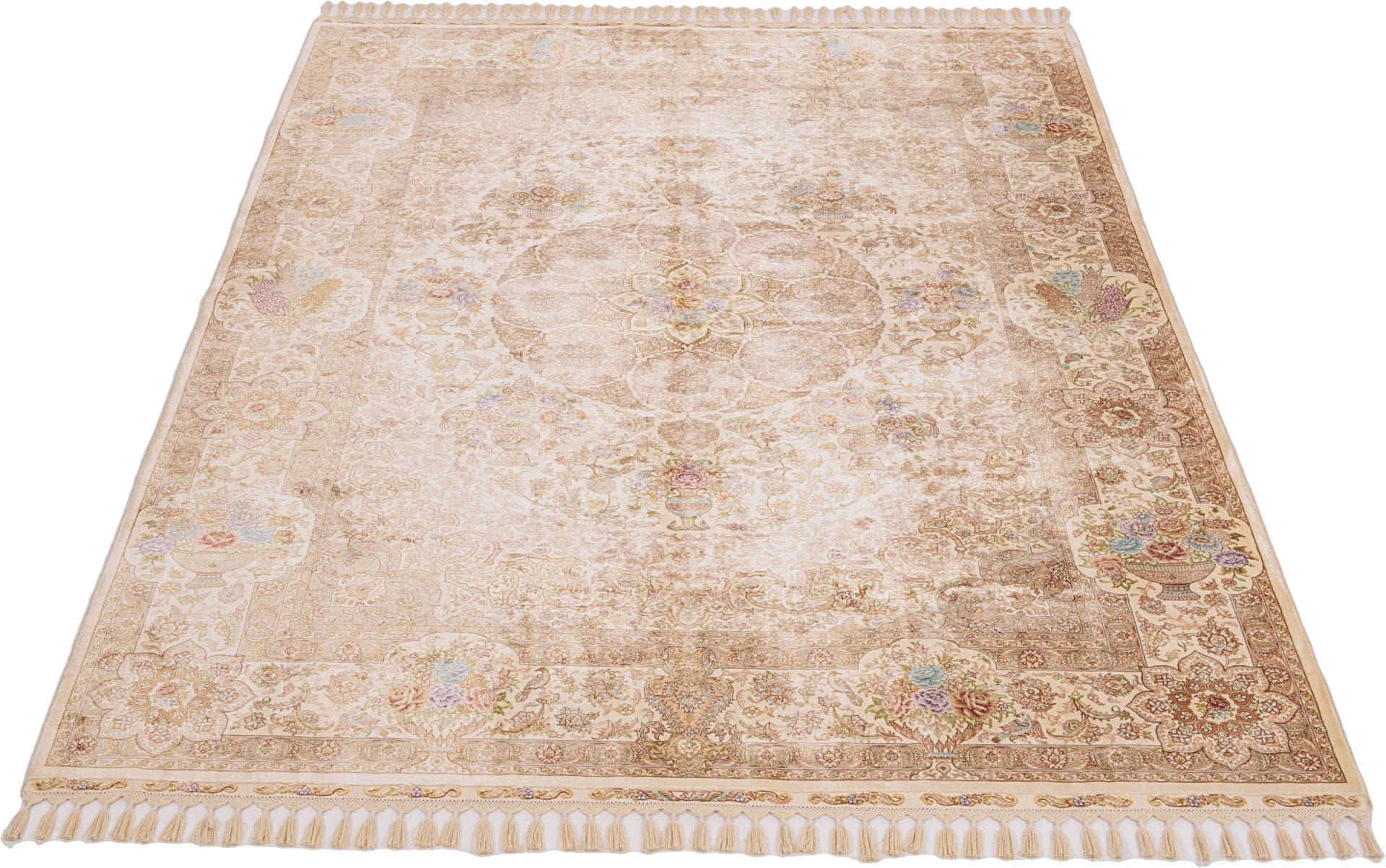 Hereke Teppich 170 x 243cm Seide, handgeknüpft