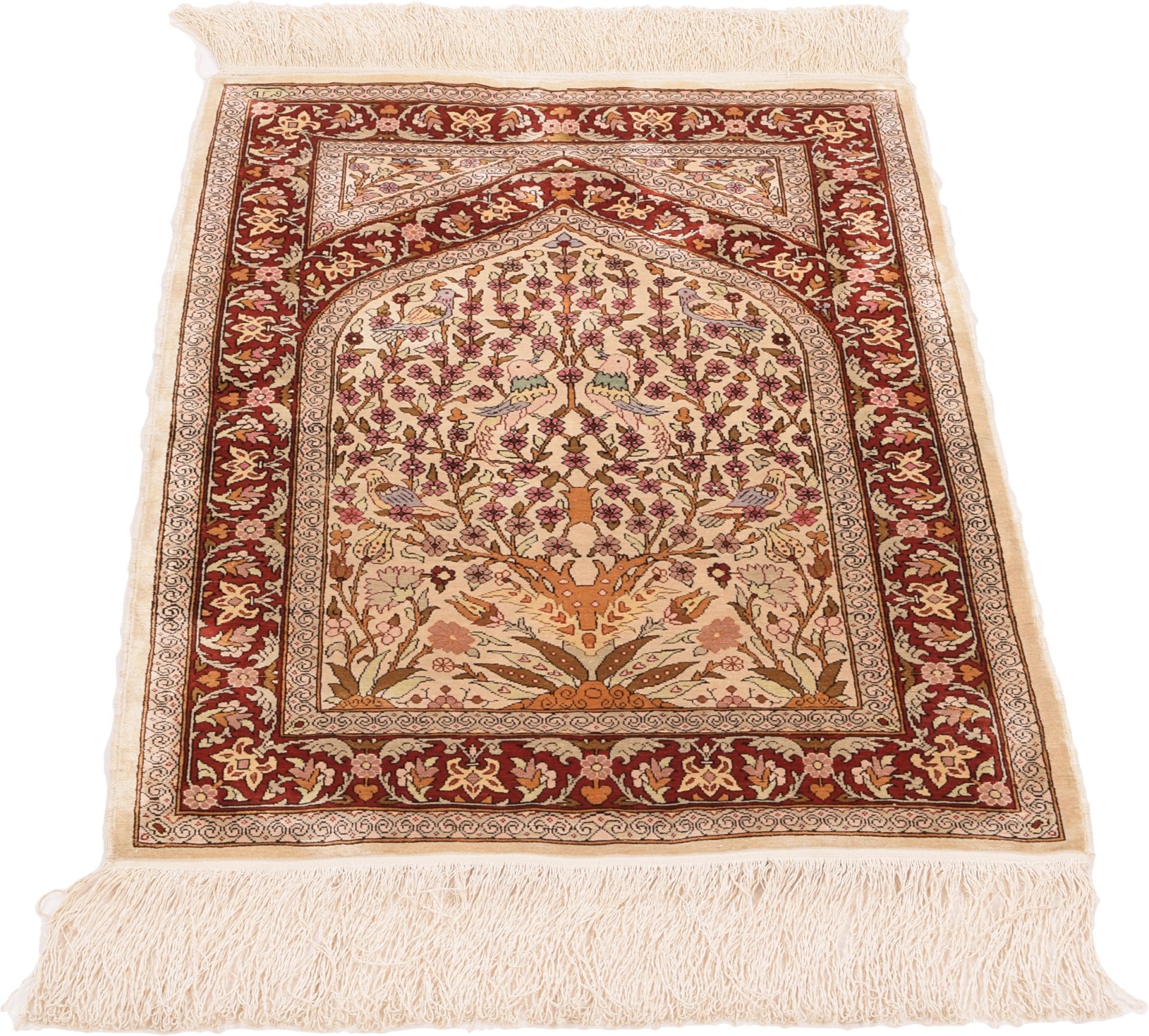 Hereke Orientteppich 61 x 91 cm handgeknüpft