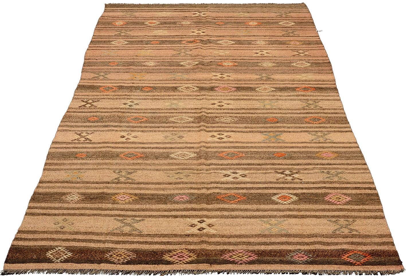 Kelim Anatol 149 x 309cm, handgewebt, rustikales Flair, Schurwolle