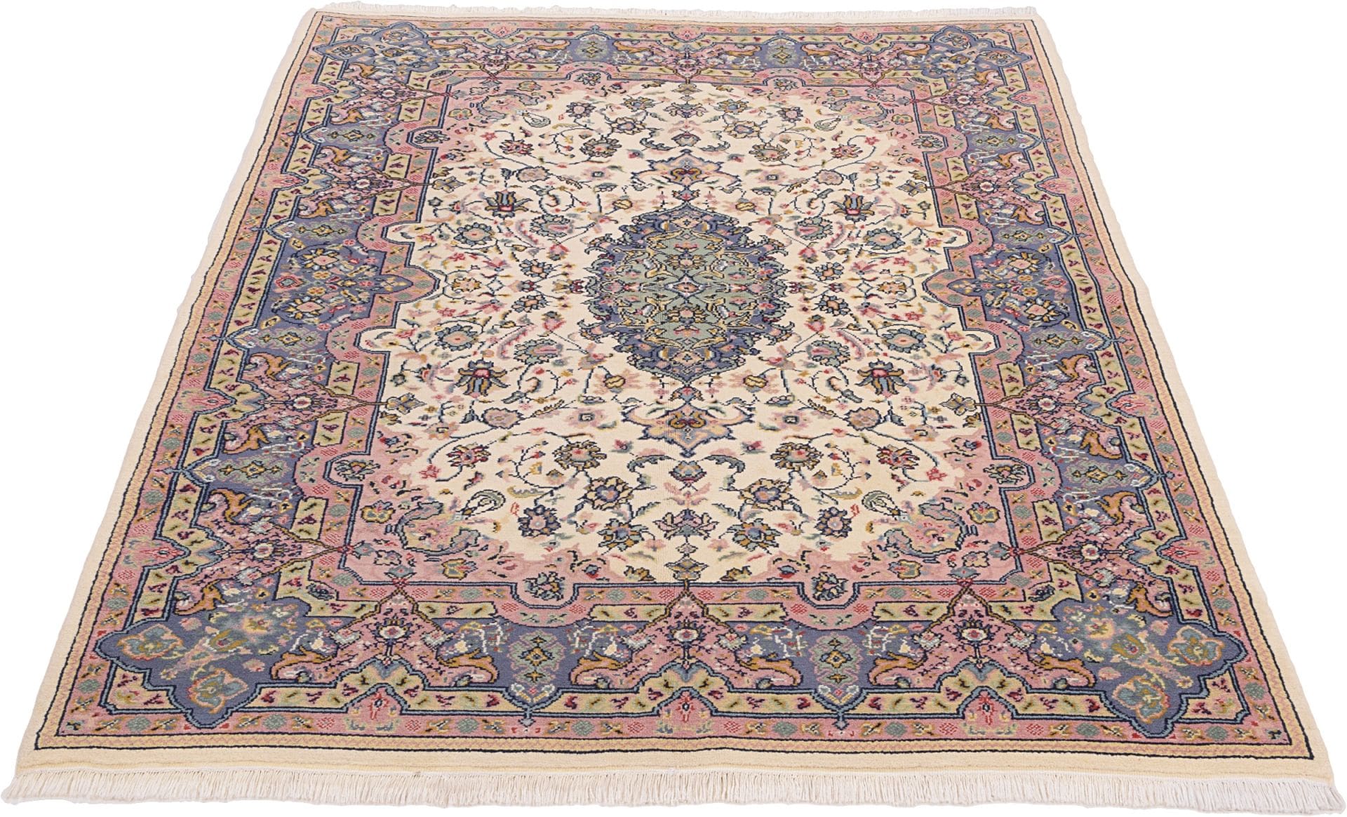 Orientteppich Kirman 172 x 236 cm, florale Muster, handgeknüpft H1