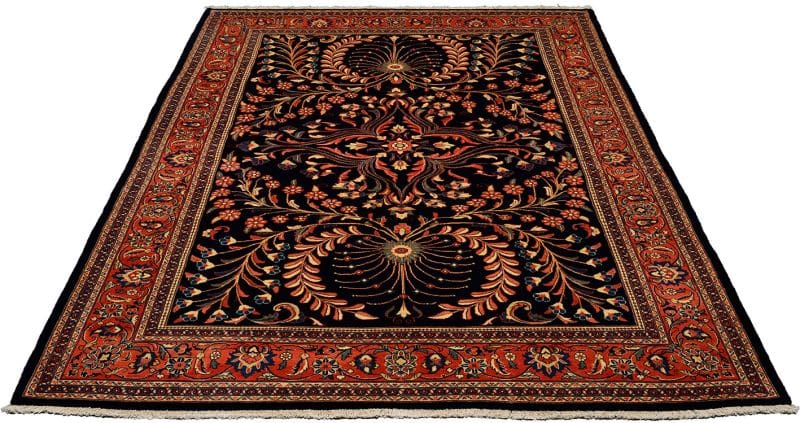 Sarough Farahan Teppich 220 x 310 cm, handgeknüpft, Schurwolle, Perserteppich H1