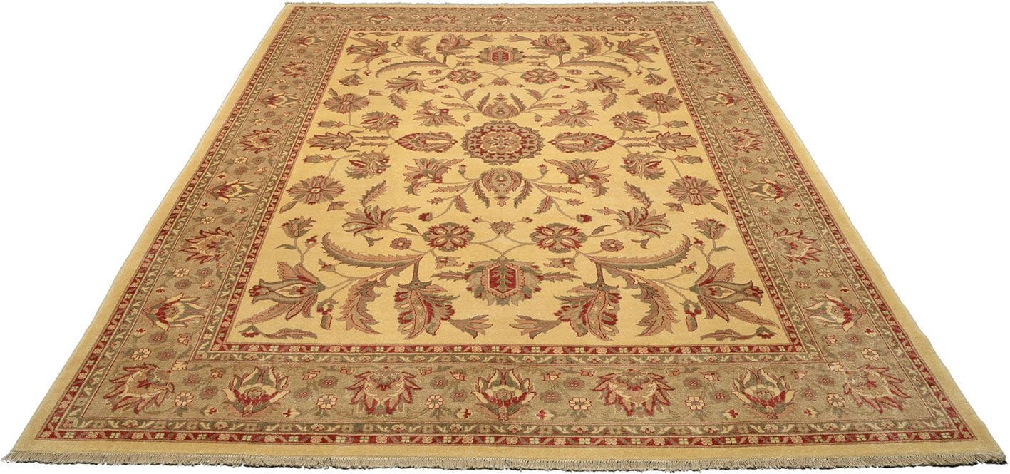 Ziegler Farahan Teppich 268 x 363 cm, handgeknüpft, Orientteppich H1