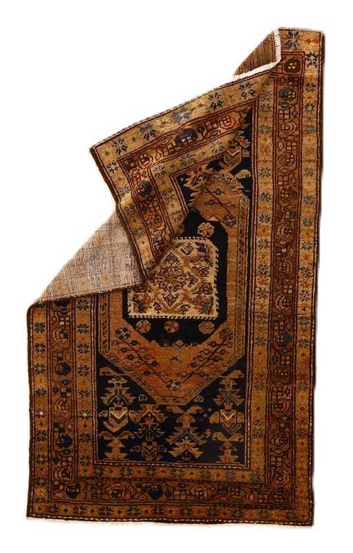Antiker Malayer Teppich 189x108 cm, 128.000 Knoten/m², handgeknüpft