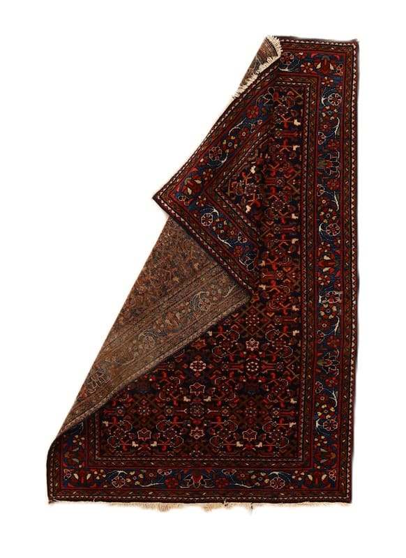 Antiker Malayer Teppich 189x108 cm, 128.000 Knoten, Perserteppich