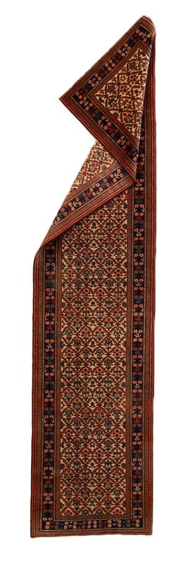 Ardebil-Läufer 322x77 cm – Klassische Eleganz, handgeknüpft, Perserteppich