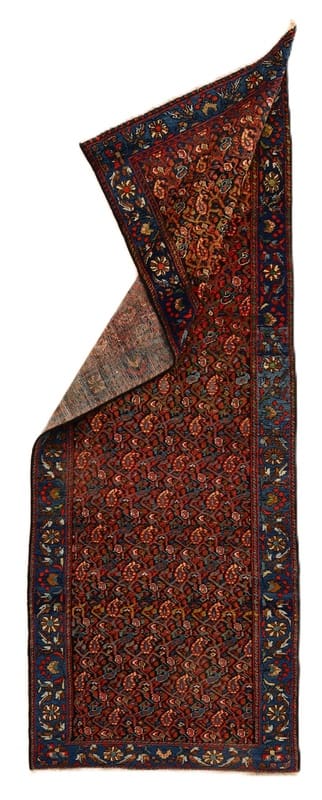 Antiker Malayer Teppich 293x104 cm, 128.000 Knoten/m², Perserteppich handgeknüpft