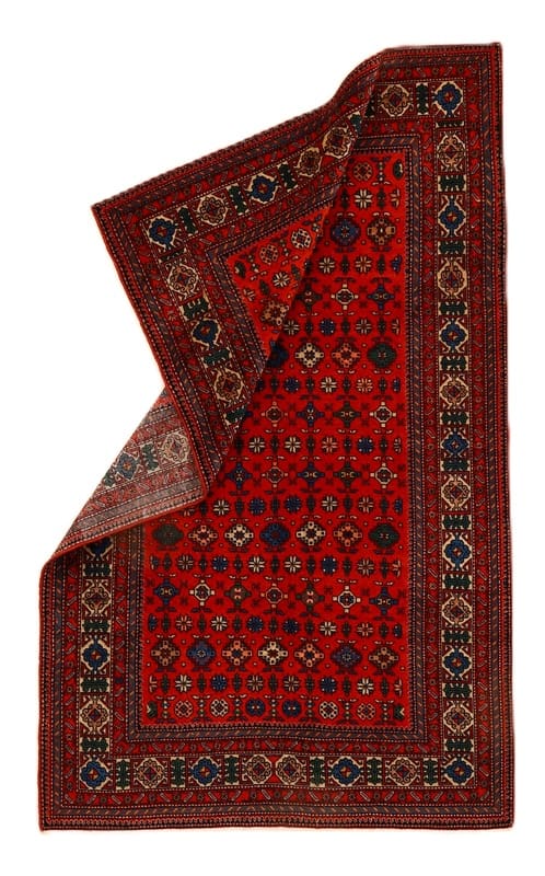 Shirwan-Vintage-Teppich 202x130cm, handgeknüpft, Orientteppich