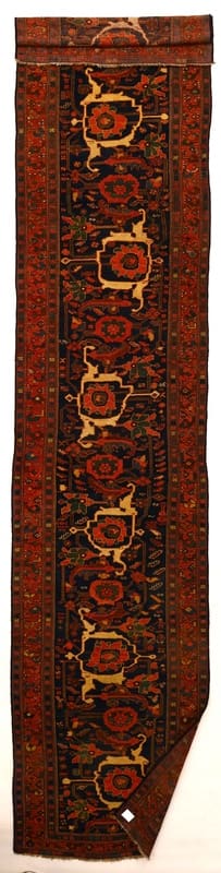 Antiker Bidjar Teppich 552x116 cm – Persischer Läufer, handgeknüpft