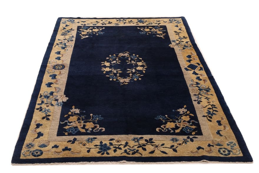 Orientteppich China 242x157 cm, Wolle & Seide, klassisch, handgeknüpft