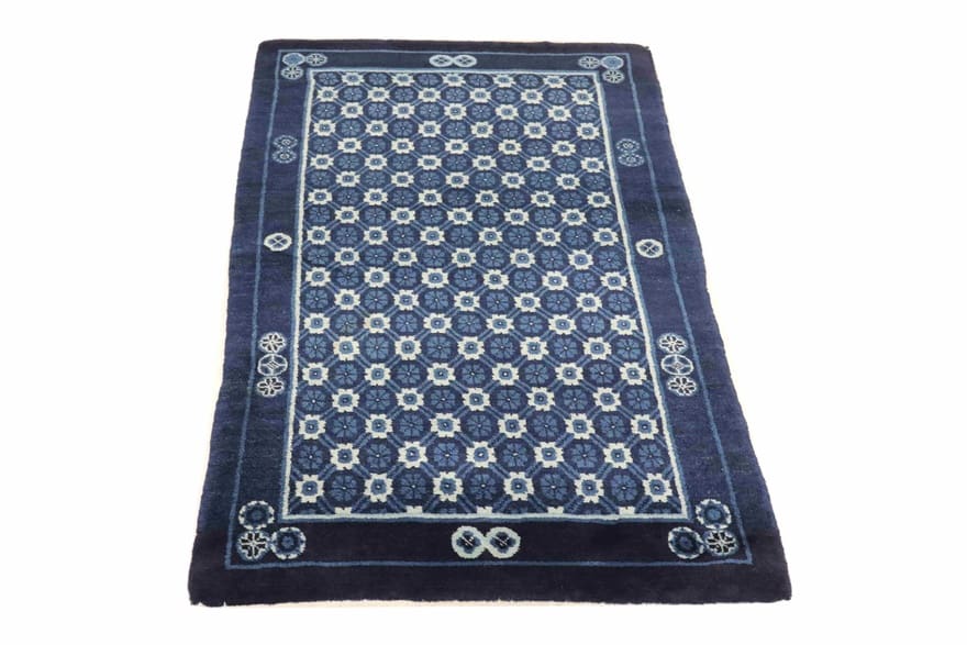 Handgefertigter China Orientteppich 176x89 cm – Antikes Design, Wolle