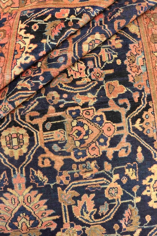Malayer Antique Teppich 213x143 cm, antik, handgeknüpft, Orientteppich