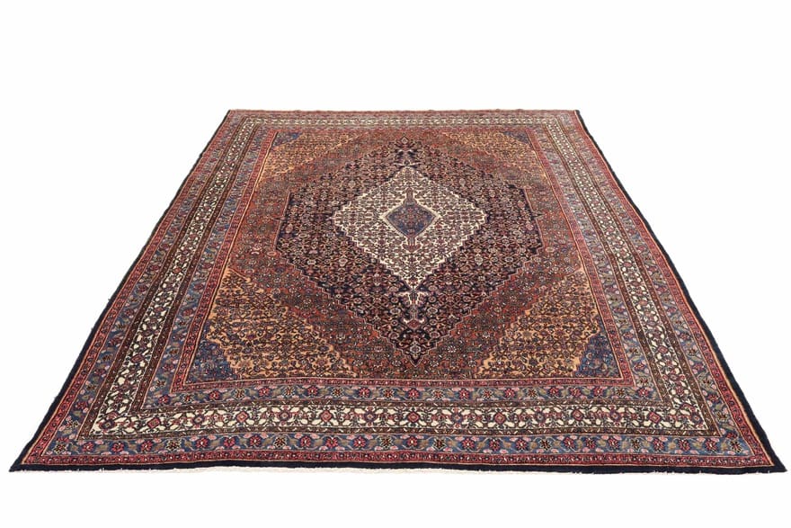 Bibikabad Teppich 358x277 cm - Semi-antiker Orientteppich handgeknüpft H1