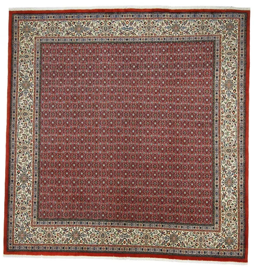 Orientteppich Moud 252 x 246 cm, Medaillon-Design, handgeknüpft