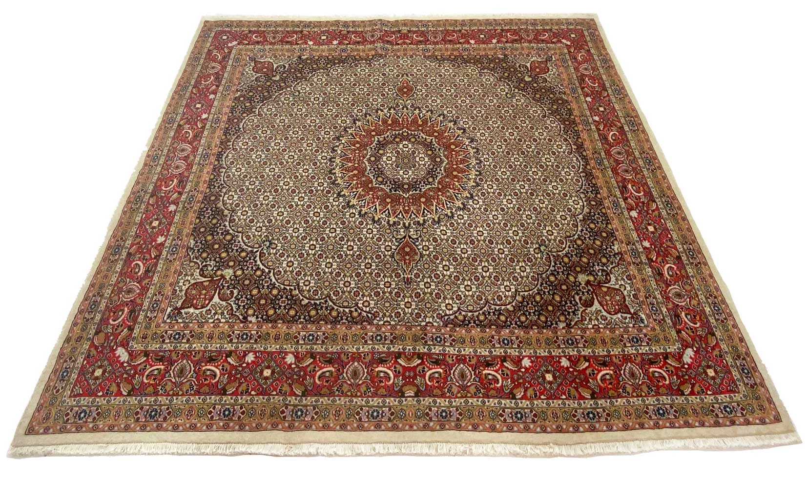 Orientteppich Moud 249 x 241 cm, 360.000 Knoten, handgeknüpft