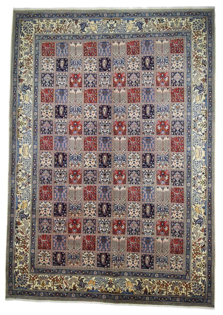 Orientteppich Moud 354 x 249 cm, 360.000 Knoten, handgeknüpft