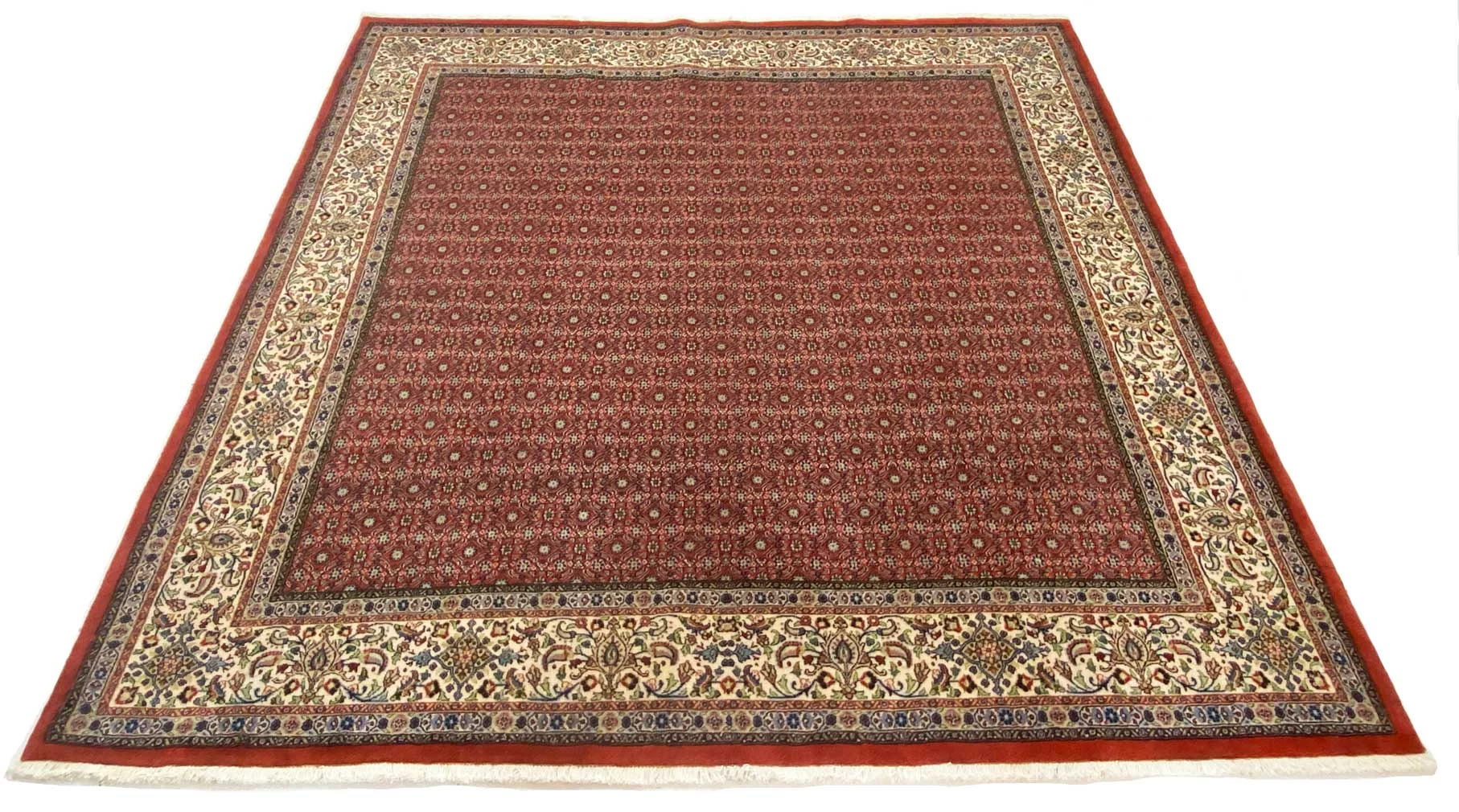 Orientteppich Moud 252 x 246 cm, Medaillon-Design, handgeknüpft
