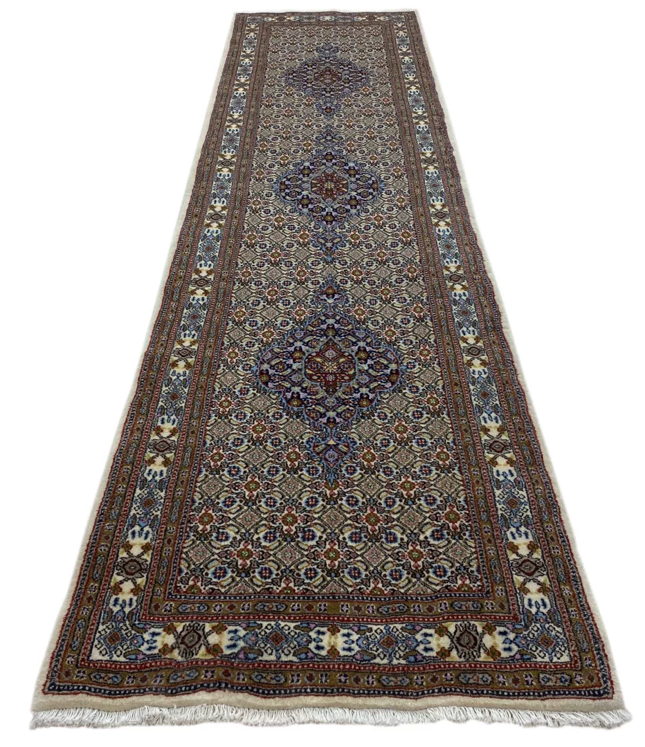 Moud Orientteppich 316 x 82 cm, 360.000 Knoten, handgeknüpft