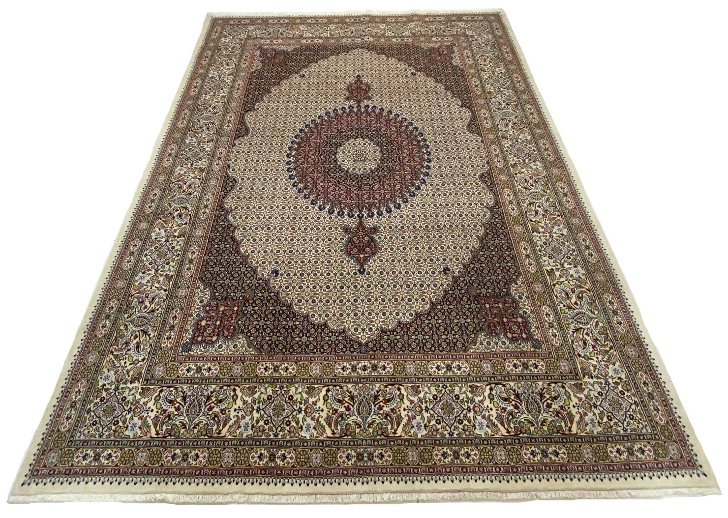 Moud Orientteppich 347 x 244 cm, 360.000 Knoten, handgeknüpft