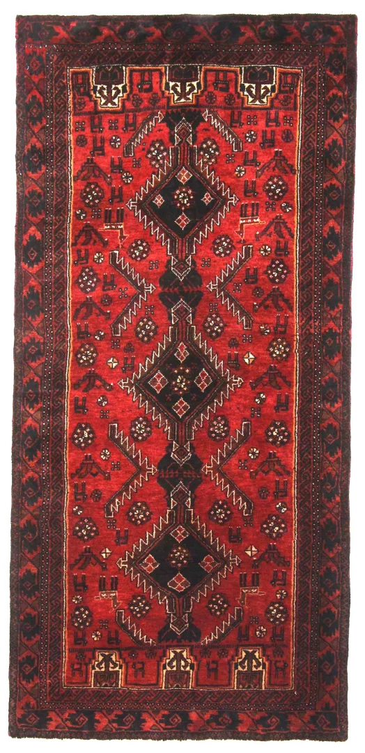 Belutsch Orientteppich 194 x 91 cm - Handgeknüpft, 120.000 Knoten/m²
