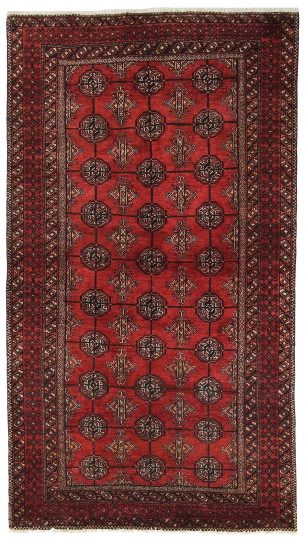 Belutsch Orientteppich 202 x 113 cm, 120.000 Knoten, handgeknüpft