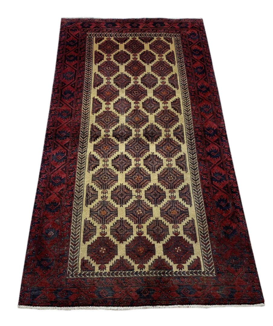 Orientteppich Balutsch 190 x 96 cm, schmutzabweisend, handgeknüpft