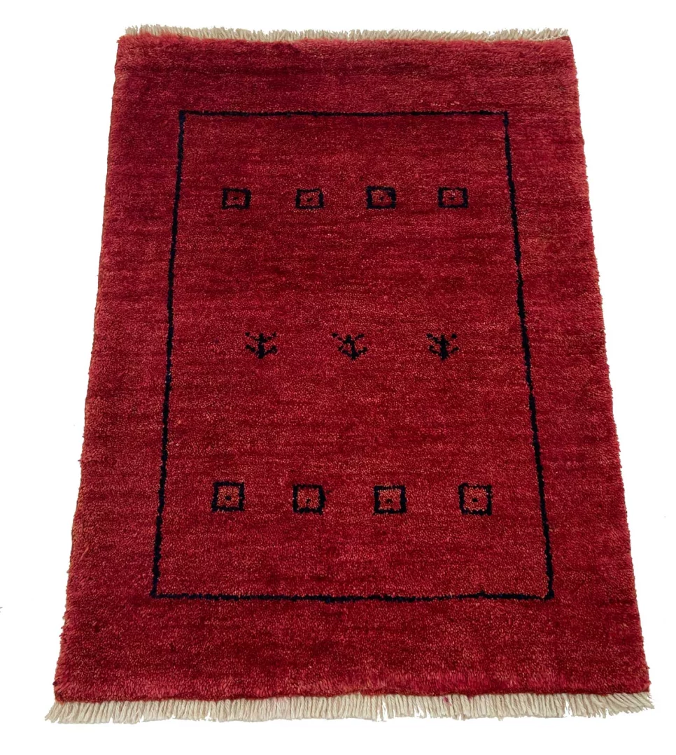 Gabbeh Teppich 85 x 62 cm | 50.000-180.000 Knoten | handgeknüpft