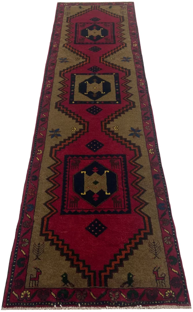 Ghashghai Orientteppich 259 x 68 cm, 250.000 Knoten, handgeknüpft