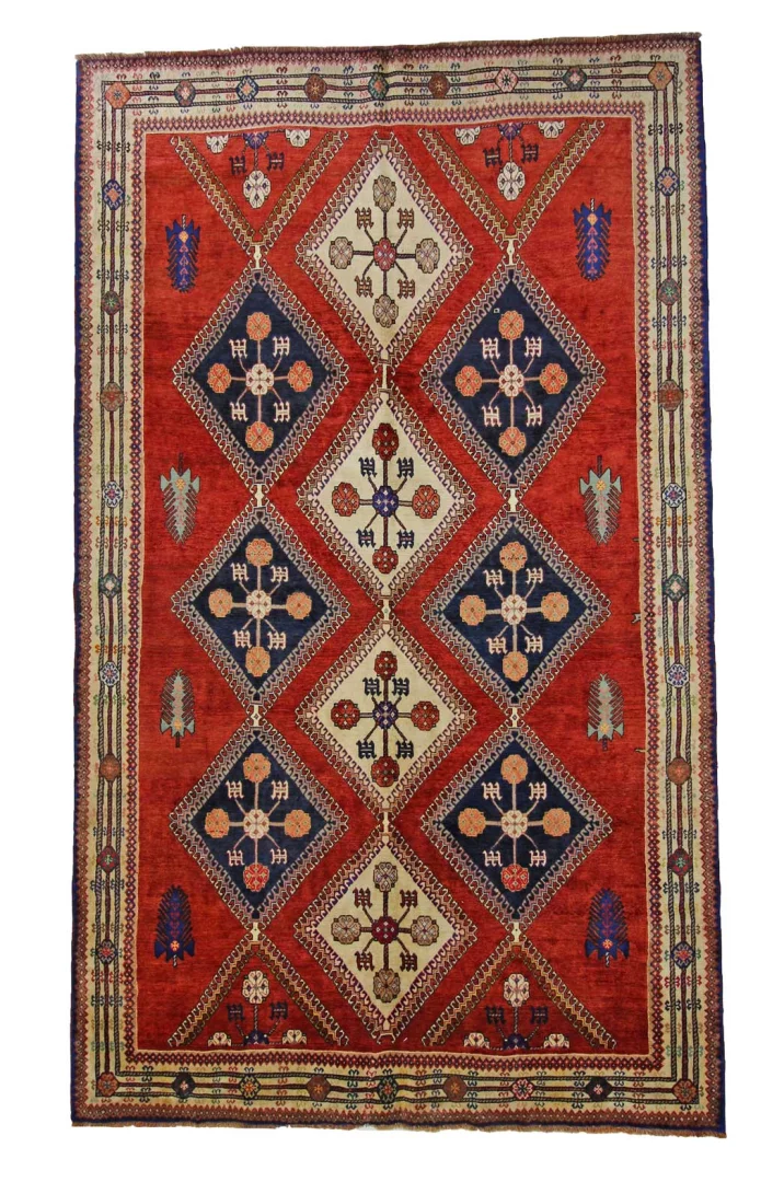 Ghashghai Teppich 336 x 201 cm, 250.000 Knoten, handgeknüpft