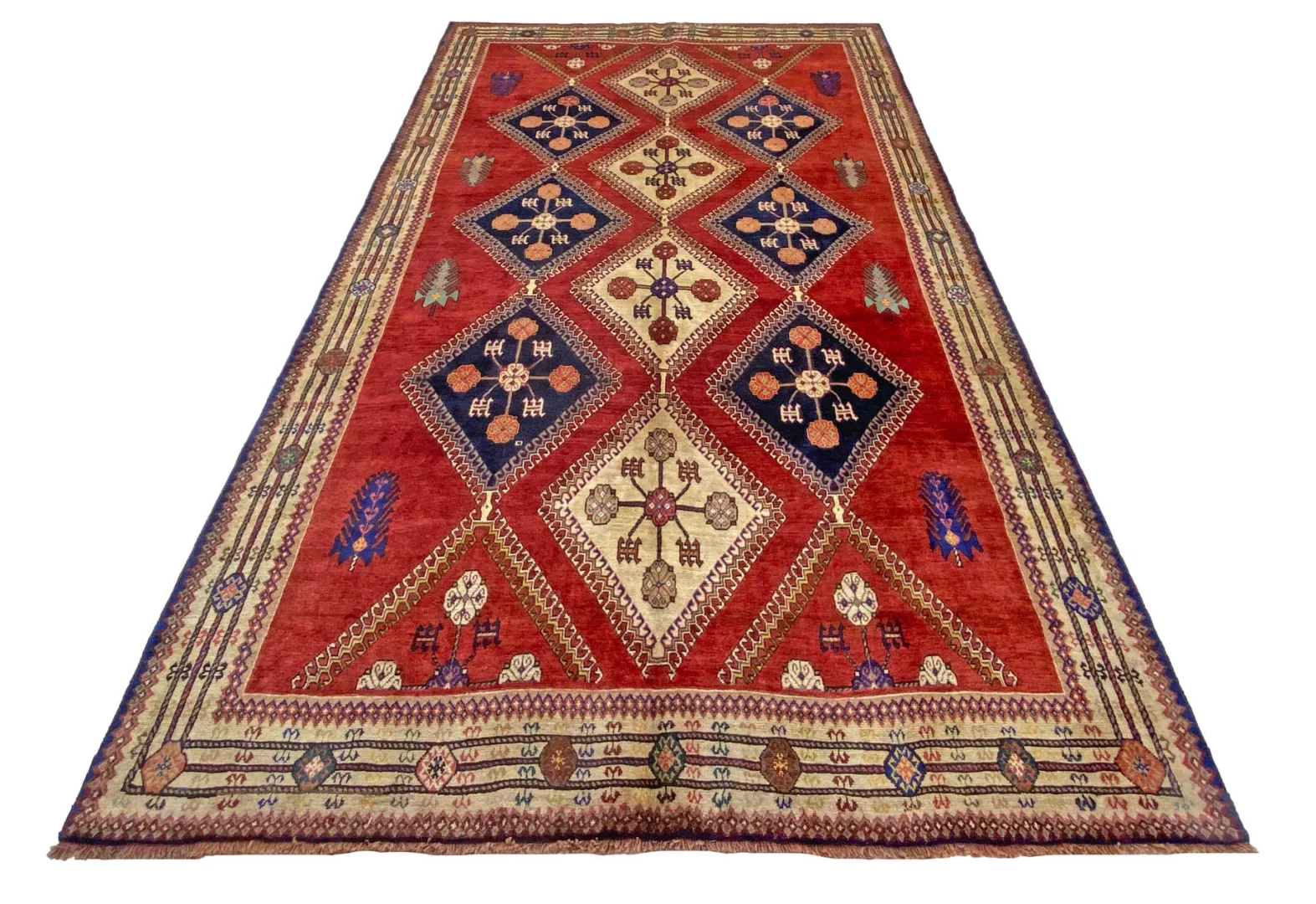 Ghashghai Teppich 336 x 201 cm, 250.000 Knoten, handgeknüpft