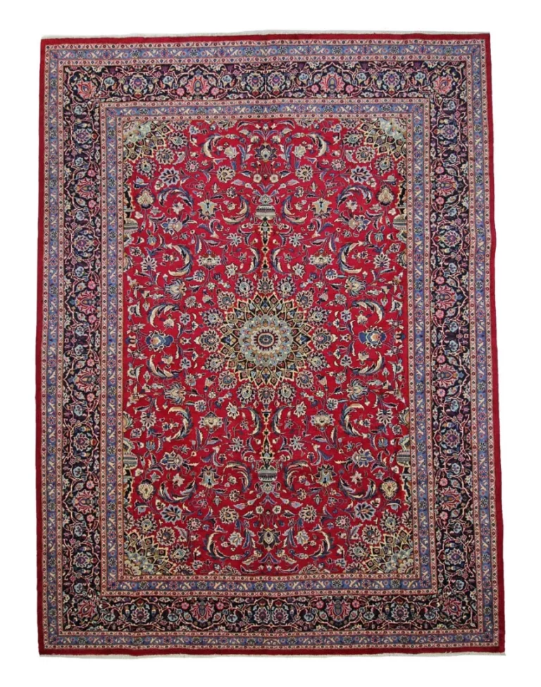 Kashmar 345 x 256 cm Orientteppich, Zirkhaki-Muster, handgeknüpft