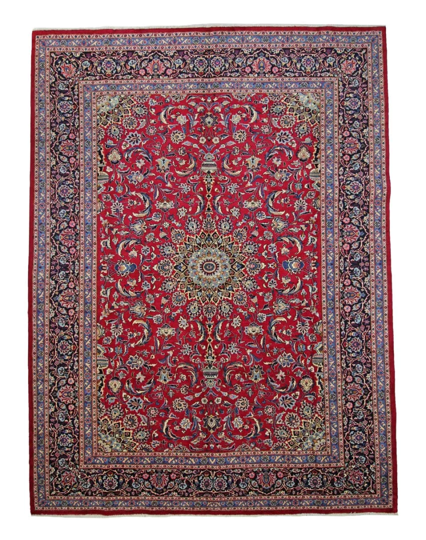 Kashmar 345 x 256 cm Orientteppich, Zirkhaki-Muster, handgeknüpft