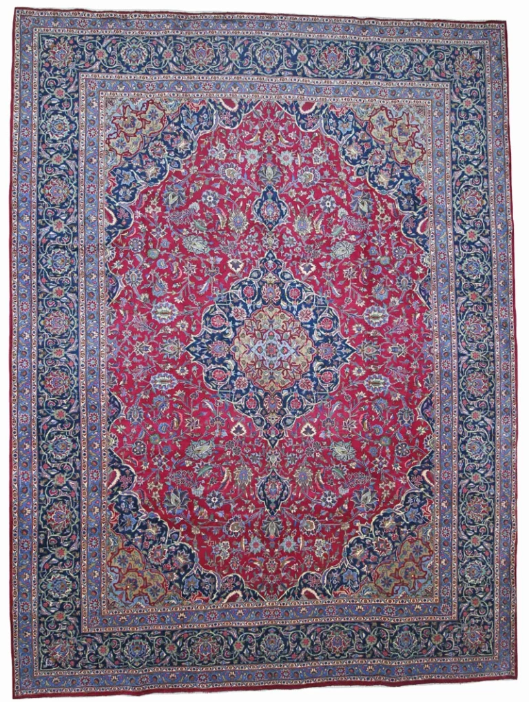 Kashmar Orientteppich 410 x 308 cm, 300000 Knoten, handgeknüpft