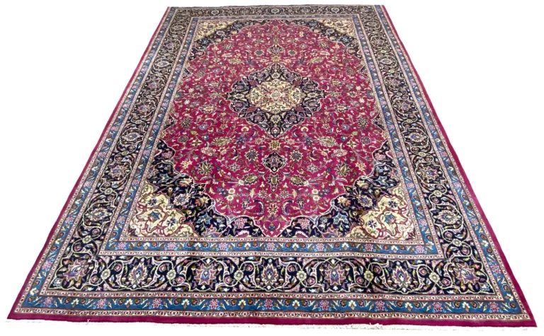 Kashmar Orientteppich 403 x 295 cm, Zirkhaki-Muster, handgeknüpft