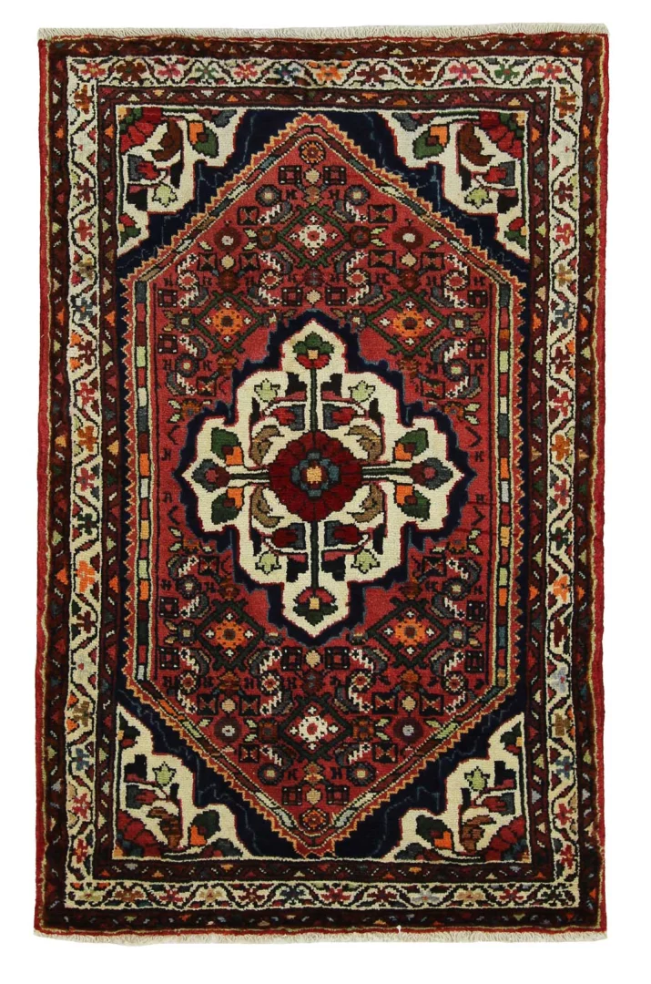 Orientteppich Hosseinabad 162 x 101 cm, 200.000 Knoten, handgeknüpft
