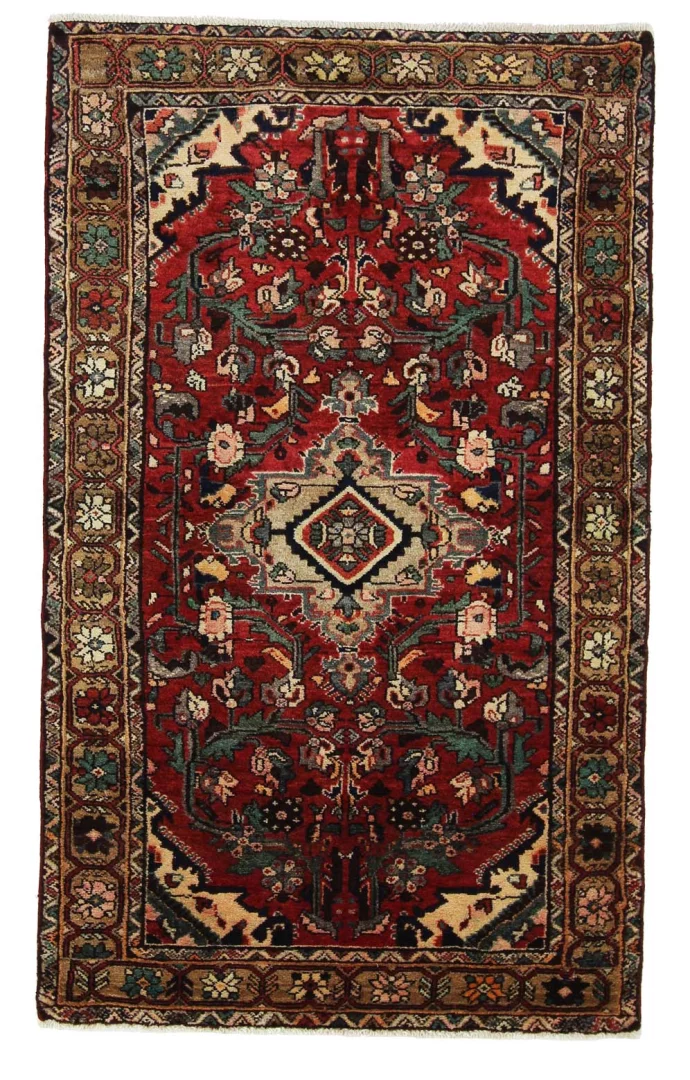 Persischer Hosseinabad Teppich 172 x 104 cm, 250.000 Knoten, handgeknüpft