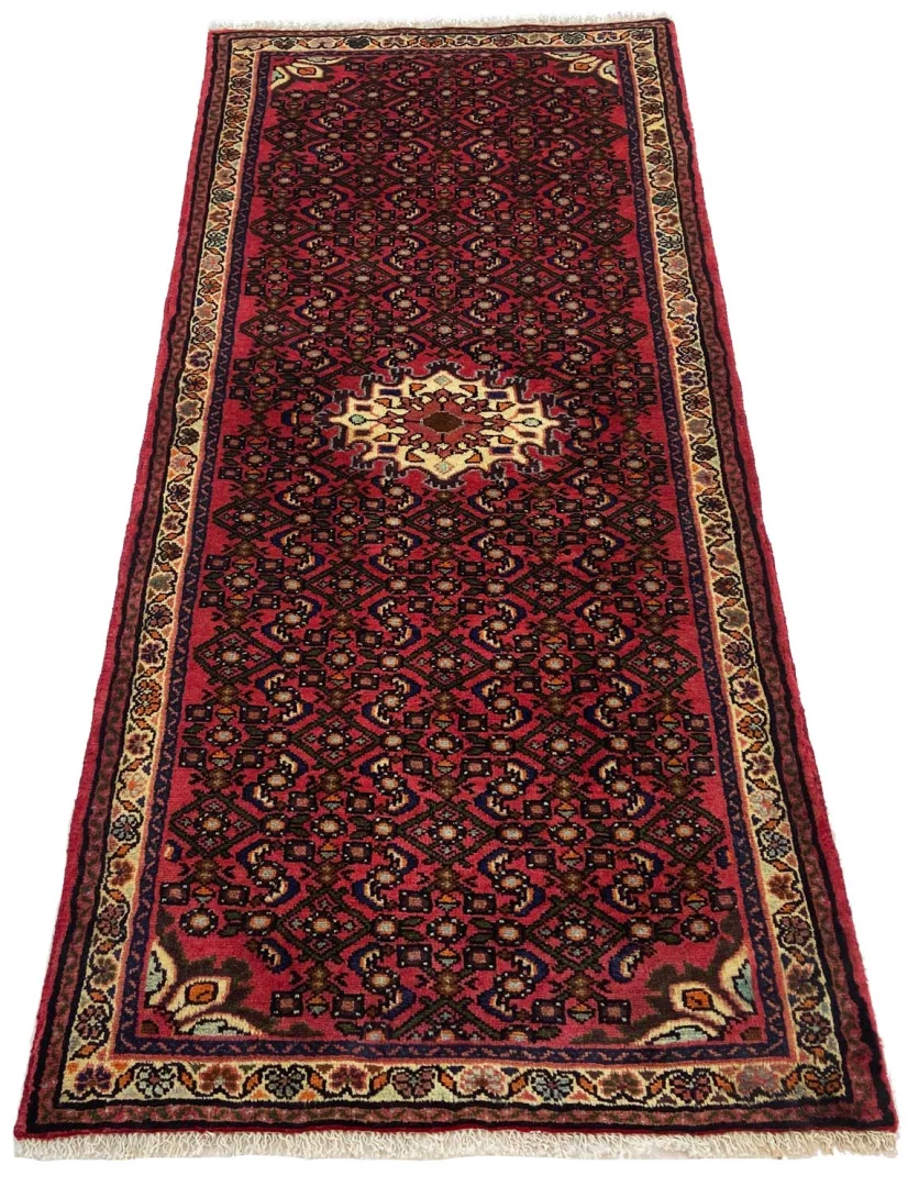 Orientteppich Hosseinabad 177 x 81 cm, 200.000 Knoten/m², handgeknüpft