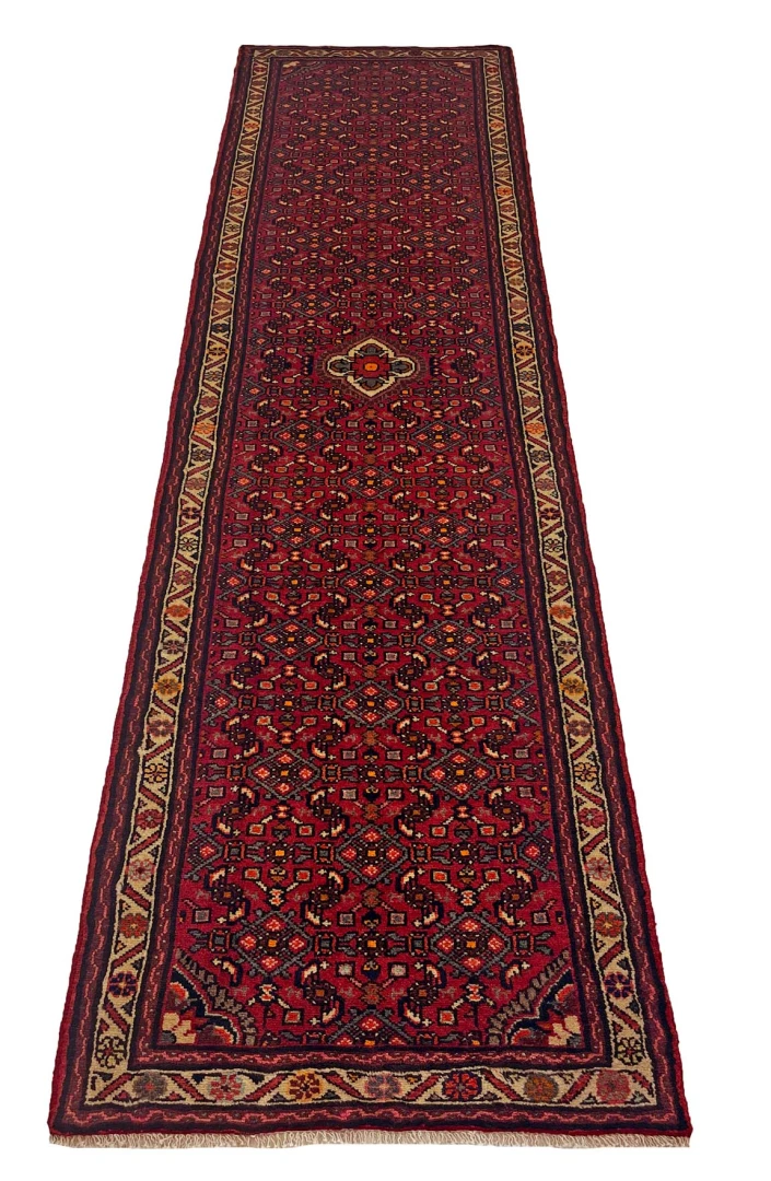 Orientteppich Hosseinabad 319 x 81 cm, 200.000 Knoten, handgeknüpft