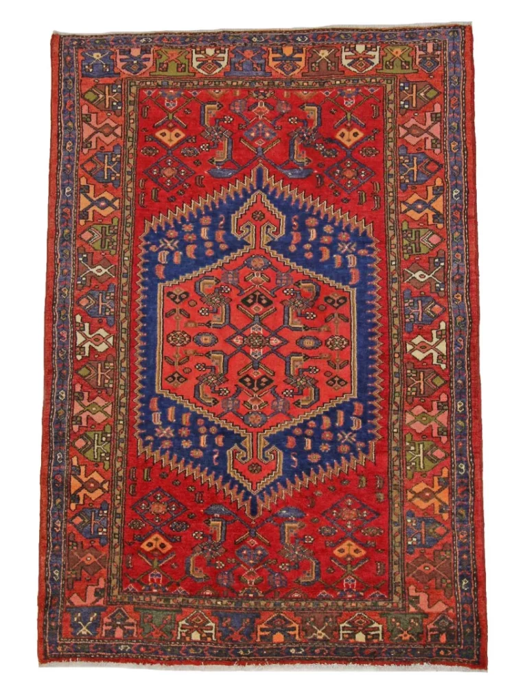 Hamadan Orientteppich 202 x 138 cm, 100.000-350000 Knoten, handgeknüpft