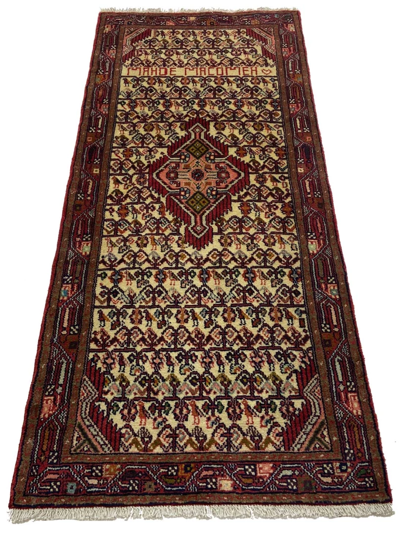 Hamadan Teppich 187 x 81 cm, 100.000 Knoten/m², handgeknüpft