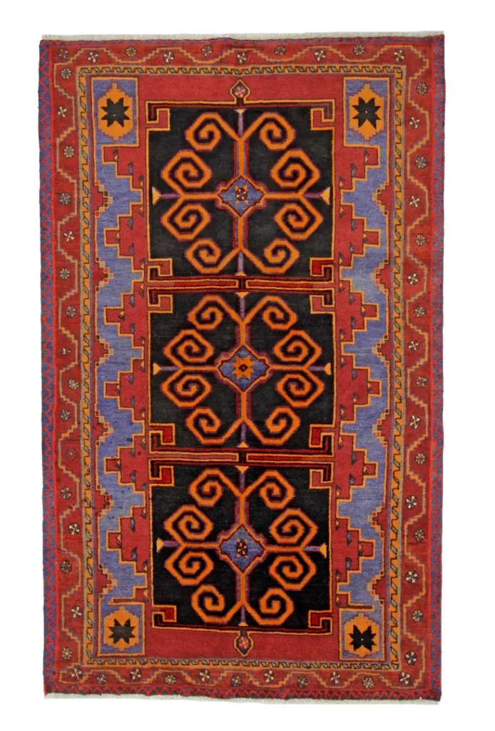 Hamadan Teppich 230 x 141 cm, 100.000-350000 Knoten, handgeknüpft