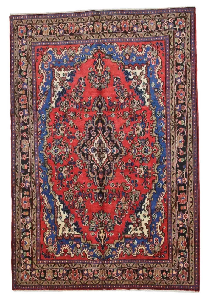 Hamadan Teppich 317 x 214 cm, 350000 Knoten/m², handgeknüpft