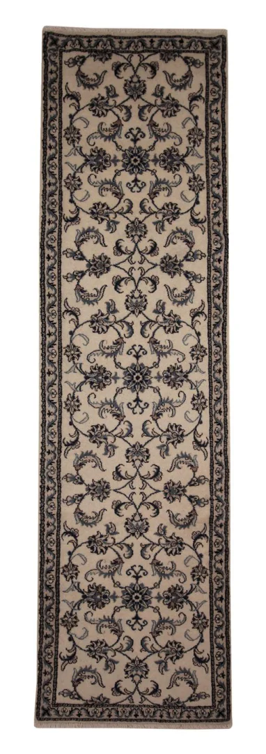 Nain Teppich 292 x 81 cm 9-Lah florales Muster handgeknüpft