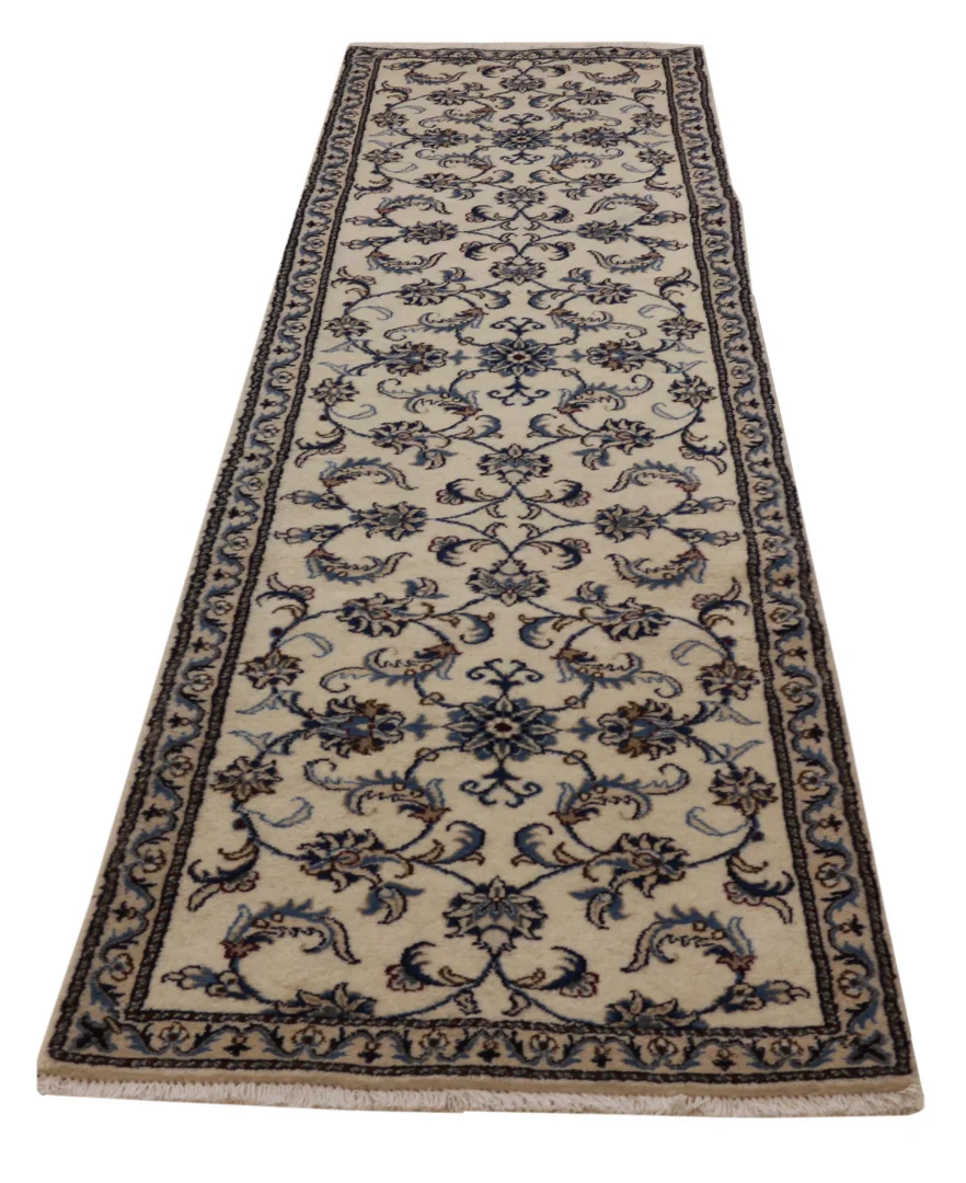 Nain Teppich 292 x 81 cm 9-Lah florales Muster handgeknüpft