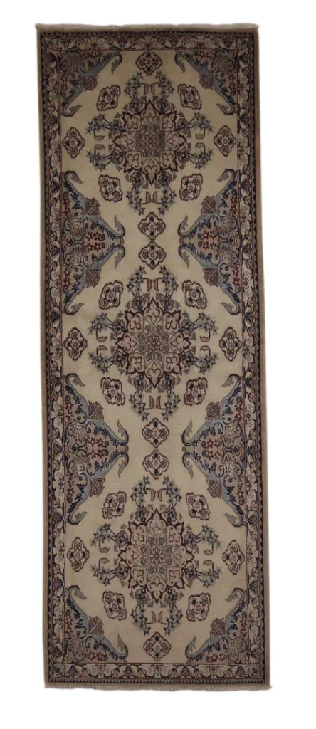 Nain 9La 247 x 88 cm | Floraler Perserteppich handgeknüpft