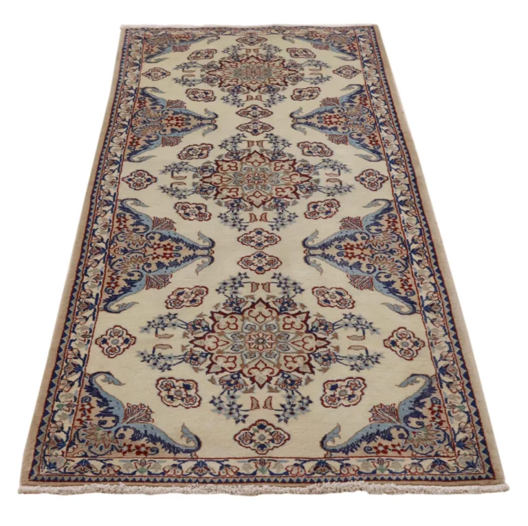 Nain 9La 247 x 88 cm | Floraler Perserteppich handgeknüpft
