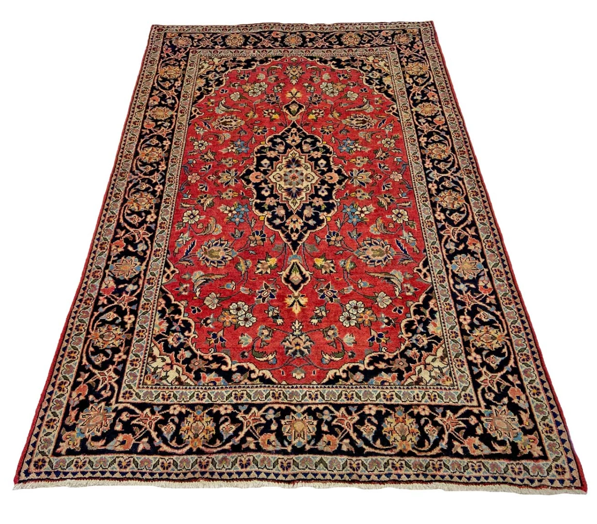 Keshan Orientteppich 213 x 136 cm, 250.000 Knoten, handgeknüpft