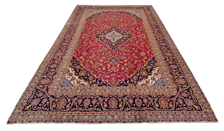 Keshan Orientteppich 348 x 254 cm, 300000 Knoten, handgeknüpft